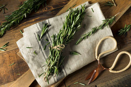 Raw Green Organic Rosemary Herbs Ready to Use
