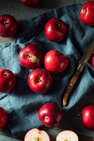 Red Organic  Apples Ready to Eatの写真素材
