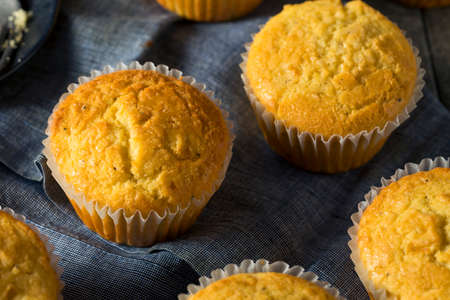 Golden Sweet Homemade Cornbread Muffins for Lunch