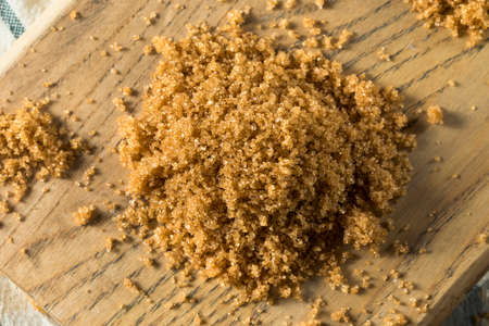 Raw Organic Light Brown Sugar in a Pileの写真素材