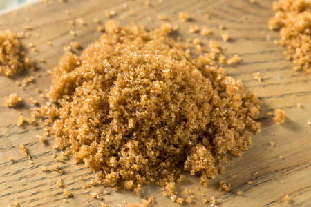 Raw Organic Light Brown Sugar in a Pileの写真素材