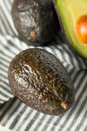 Healthy Organic Green Avocados Ready to Eat