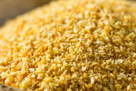 Raw Dry Organic Lemon Rind Zest in a Bowlの写真素材