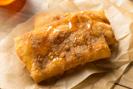 Homemade Deep Fried Mexican Sopapillas with Cinnamon Sugar