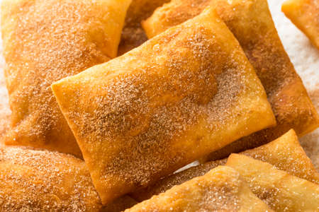 Homemade Deep Fried Mexican Sopapillas with Cinnamon Sugar