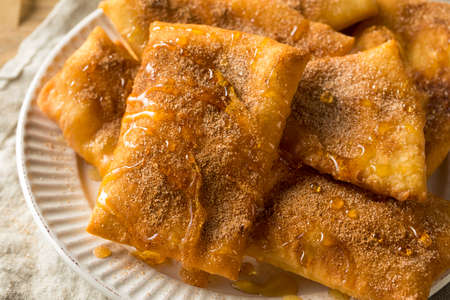 Homemade Deep Fried Mexican Sopapillas with Cinnamon Sugar