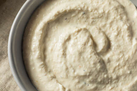 Spicy Homemade Horseradish Sauce in a Bowl