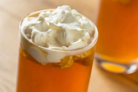 Sweet Homemade Asian Cheese Tea with Cream