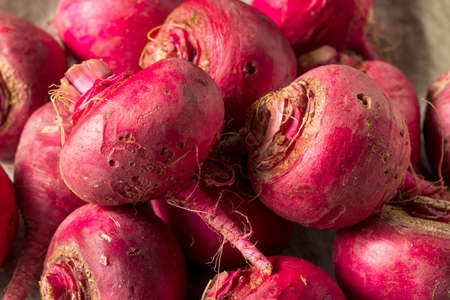 Pink and Red Beet Roots Ready to Cook