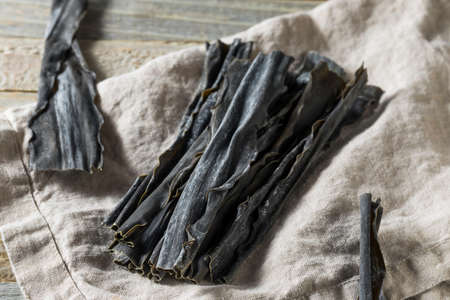Dried Organic Japanese Kombu Seaweed Ready to Cook Withの写真素材