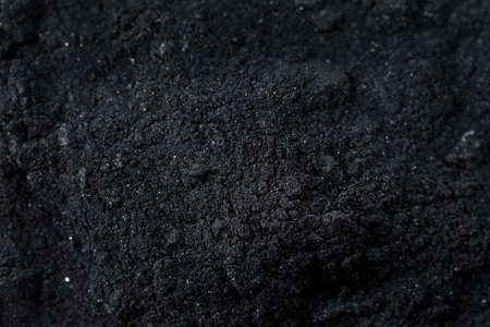Raw Organic Black Activated Charcoal in a Bowl