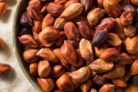 Raw Organic Jungle Peanuts in a Bowl