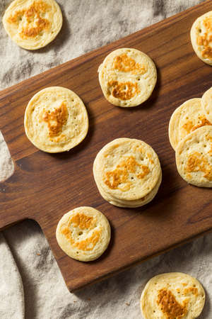 Homemade Russian Cocktail Blini Pancakes in a Stack
