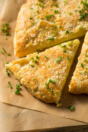Homemade Russian Cheese Stuffed Bread with Parsley