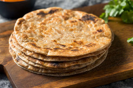 Homemade Indian Roti Chapati Bread Ready to Eat