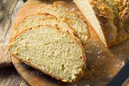 Homemade Simple Irish Soda Bread Ready to Slice