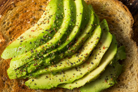 Healthy Homemade Avocado Toast with Salt and Pepper