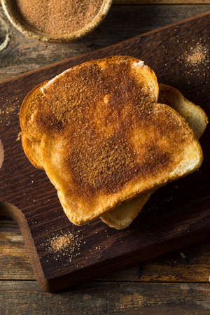 Homemade Cinnamon Sugar Toast to Eat for Breakfastの写真素材