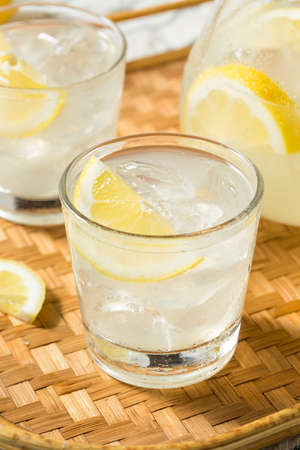 Refreshing Homemade Sweet Lemonade Ready to Drinkの写真素材