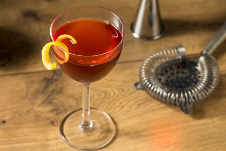 Homemade Classic Old Pal Cocktail with Whiskey and Vermouth