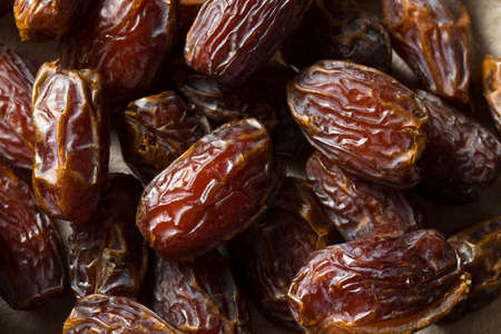 Organic Dry Red Dates in a Bowl