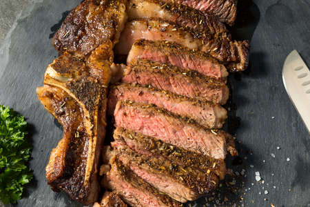 Grass Fed Cooked Ribeye Steak Ready to Eat
