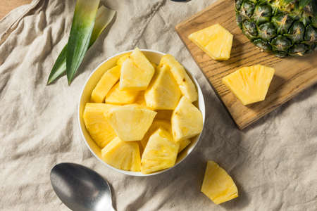 Healthy Organic Pineapple Slices Ready to Eat