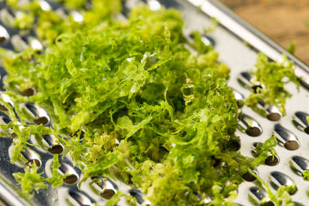 Raw Green Organic Lime Zest Ready to Cook With