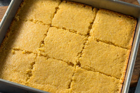 Sweet Homemade Corn Bread Ready to Eat