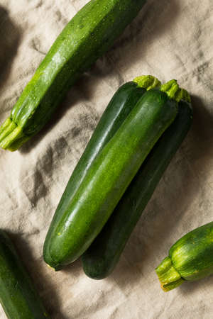 Organic Ripe Green Zucchini Squash Ready to Eatの写真素材