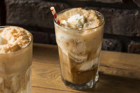 Homemade Brown Cow Ice Cream Float with Cola