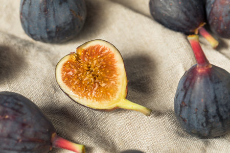 Homemade Brown Figs Fruit Ready to Eatの写真素材