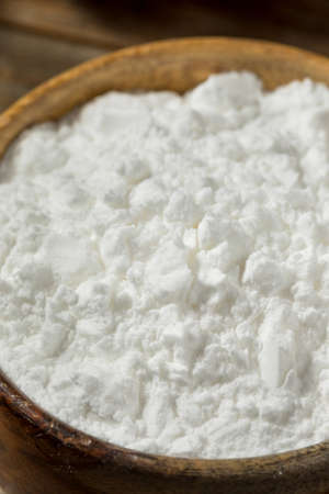 Organic White Potato Starch in a Bowl for Cooking