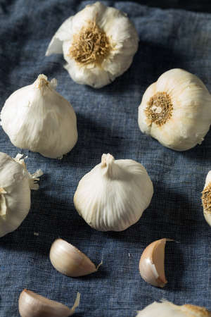 Raw Organic White Garlic Spice Ready to Cook With