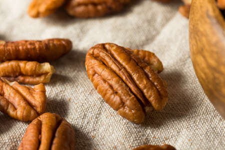 Homemade Organic Shelled Pecans in a Bowl