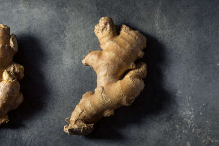 Raw Brown Organic Ginger Root Ready to Cookの写真素材