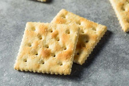 Healthy Homemade Saltine Soda Crackers Ready to Eat