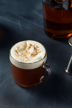 Boozy Warm Irish Coffee with Whiskey and Whipped Cream