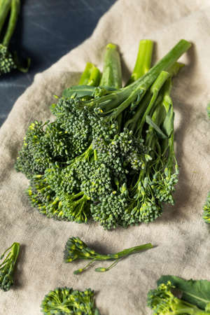 Raw Organic Fresh Broccolini Vegetable Ready to Cook