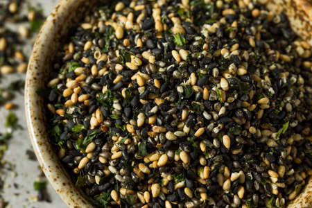 Raw Organic Furikake Seasoning Spice with Sesame Seeds and Seaweedの写真素材