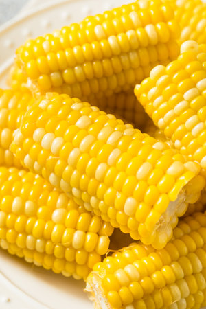 Homemade Steamed Sweet Corn on the Cob with Butter