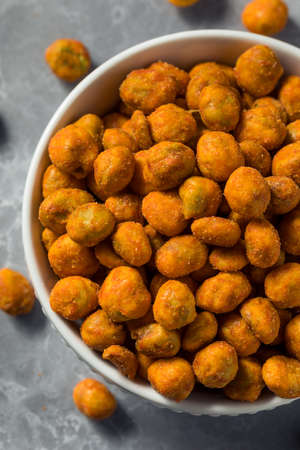 Spicy Crunchy Sriracha Peas in a Bowl