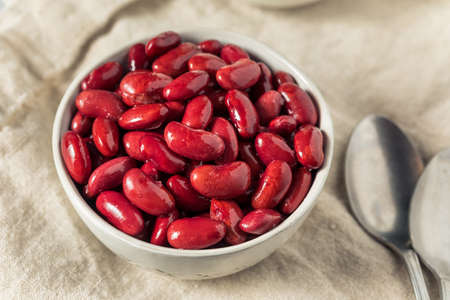 Raw Red Organic Kidney Beans in a Bowl