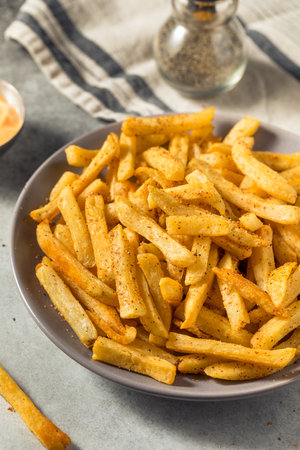 Homemade Spicy Cajun French Fries with Mayo
