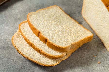 Organic Whole Wheat White Bread Cut into Slices