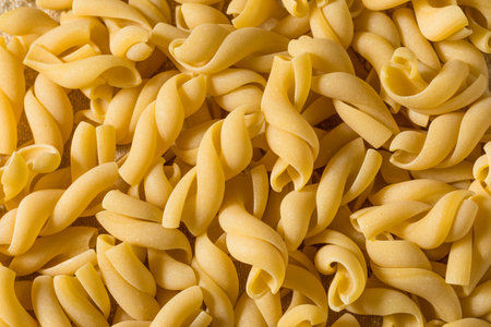 Homemade Dry Casarecce Pasta in a Bowl