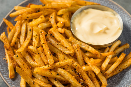 Spicy Japanese Togarashi Shichimi French Fries with Mayo