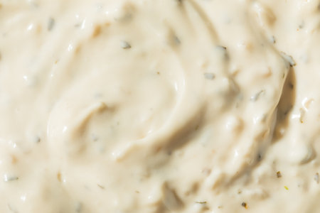 Homemade French Onion Dip in a Bowlの写真素材