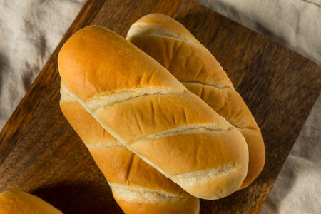 Homemade Bratwurst Hot Dog Buns Ready to Eat