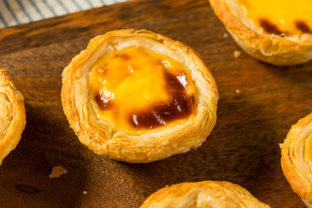 Homemade Sweet Portuguese Egg Tart Ready to Eat